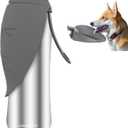 URPOWER 27 Oz Large Dog Water Bottle, Double Wall Insulated Stainless Steel Dog Travel Water Bottle Leak Proof Portable Pet Water Dispenser BPA-Free Drinking Bowl for Dog Outdoor Walking, Hiking