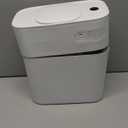 JOYBOS Bathroom Trash Can with Lid, 3.8 Gallon Slim Garbage Can, Small Plastic Trash Bin, Narrow Motion Sensor Trash Can for Bedroom, Rv, Office White