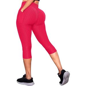 Leggings Women's High Waist Yoga Pants Butt Lift Tummy Control Leggings Textured Scrunch Booty Tights XL