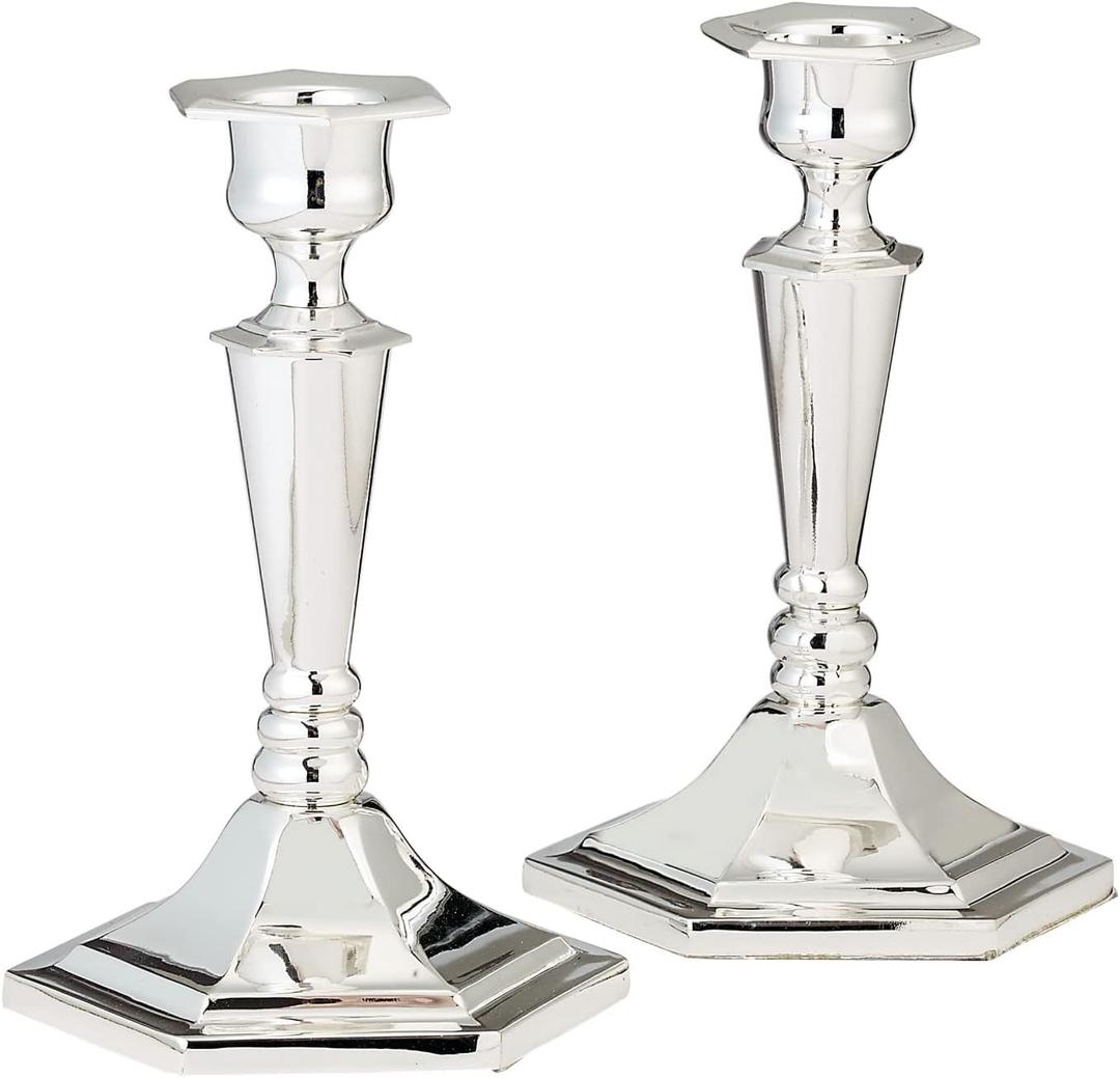 Set of 2 Silverplated Candlesticks 1701