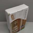 2 Pack Pots and Pans Organizer Under Cabinet, 22" Expandable Food Storage Container Lid Organizers with 9 Adjustable Dividers Pot and Pan Lid Holders Rack Inside Cabinet/Countertop(White)