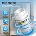 EDR4RXD1 UKF8001 Water Filter 4 Replacement for Everydrop Filter 4,Whirlpool WRF555SDFZ WRF535SWHZ WRX735SDHZ WRF535SWHV WRF555SDHV WRX735SDBM WRMF3636RZ,Maytag MFI2269VEM MFI2569YEM0 by WXOXIMI
