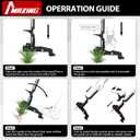 MAZING 4-Claw 39" Weed Puller Tool, Length Adjustable Detachable Weed Remover, Stainless Steel Claws Weed Picker and Grabber, Stand Up Weed Root Pulling Tool for Lawn, Yard, Garden, Patio