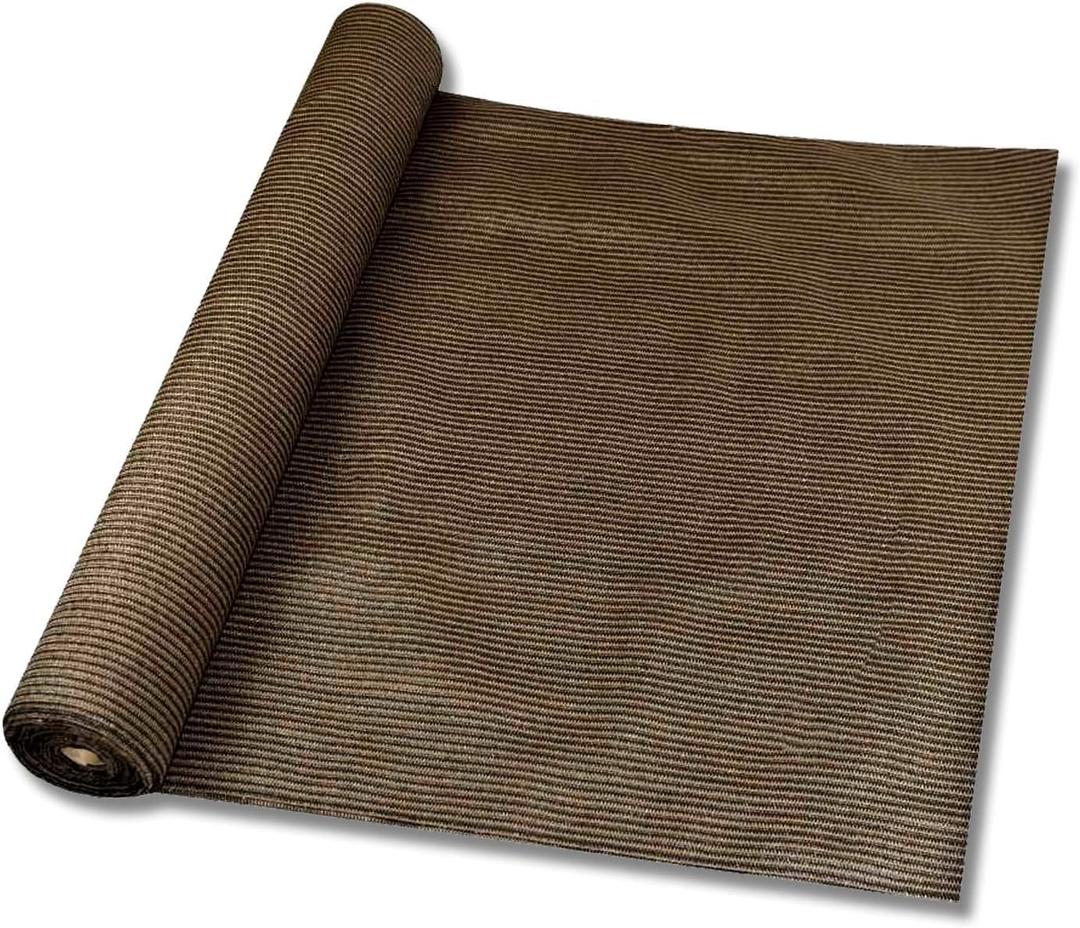 Patio 6' x 25' Sun Shade Fabric Roll 6/8/12 FT Shade Cloth for Patio, Outdoor Mesh Sail Sun Shades Canopy Replacement Pergola Cover for Backyard Deck Porch, Brown
