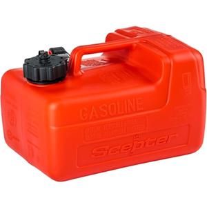 Scepter 3.2 Gallon Portable Marine Gas Can, Boat Fuel Tank with 2-Way Vented Cap, Built-In Fuel Gauge and Pick-Up, Top Handle, EPA & CARB Compliant, Underseat Design, 14"L x 10.5"W x 9"H (08576)