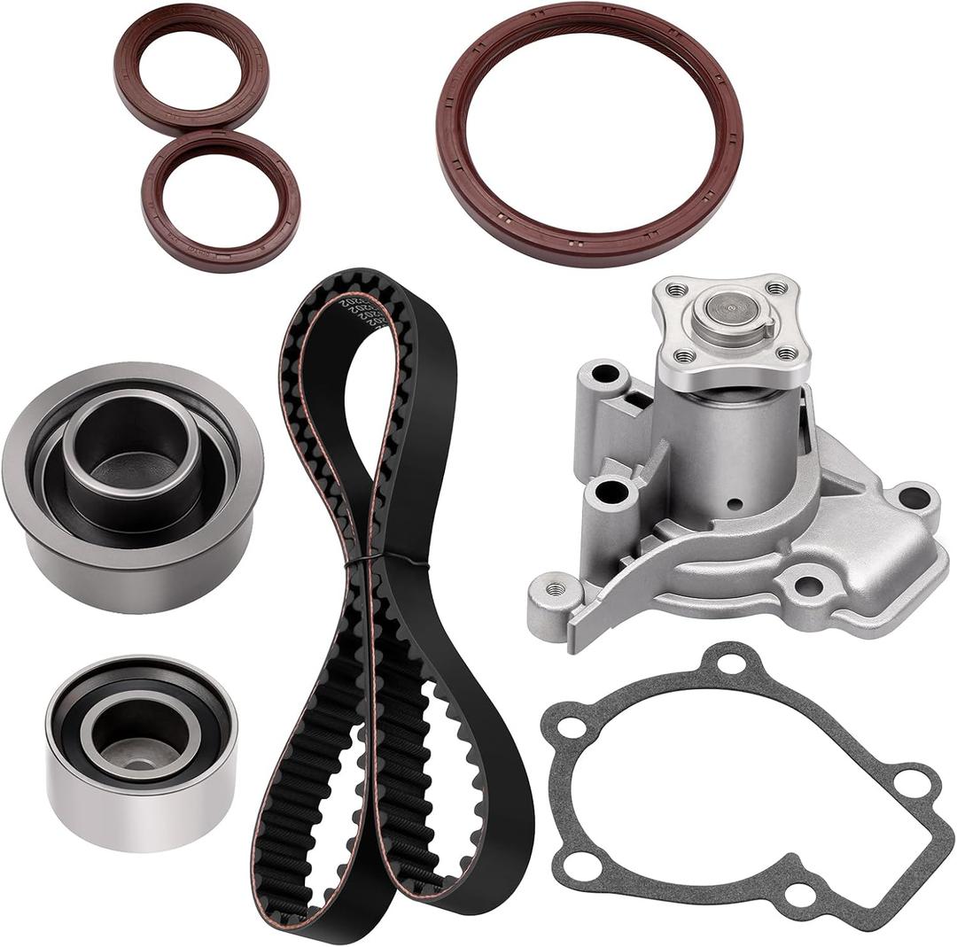 OCPTY Timing Belt Kit with Water Pump Replacement For Hyundai For Elantra Tiburon Tucson For Spectra Spectra Spectra5 For Sportage Replaces TS26284 WP9137 ITM284 146-2050
