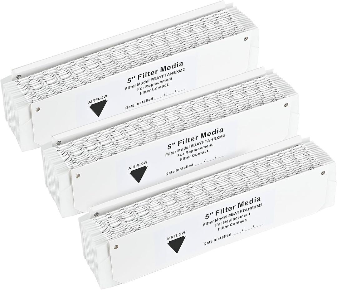 3 Pcs Upgrade BAYFTAHEXM2 MERV 13 Expandable Air Replacement Filter, Compatible with Trane Gen5 Media Expandable, Compatible with American Standard FLR06231, Perfect Filter Media 20" x 25" x 5"