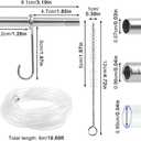 Maple Syrup Tapping Kit, 6 Stainless Steel Spiles with Hooks, 6M (19.69ft) PVC Tubing, 2 Spile Cleaning Brushes for Maple Tree Syrup Harvest