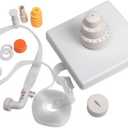 SWIMLINE HYDROTOOLS Floating Pool Fountain  Soothing Water Feature for Pools & Ponds, Easy to Install, UV-Resistant, Triple Tier, Grecian Floating Design, White