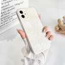 NITITOP Compatible with iPhone 11 Case Silicone Cute Flower Floral Sunflowers Pattern for Women Girl Trendy Slim Fit TPU Silicone Shockproof Full Camera Protection Cover - White