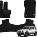 WENNEBIRD Superior Carpet Floor Mats for 2019-2025 Mercedes-Benz G-Class (W464A), 0.6-Inch Ultra-Thick, Noise-Reducing, All-Weather Waterproof Anti-Slip  3-Pc Set