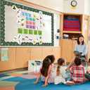 4 x 67Pcs Science Classroom Bulletin Board Decoration Back to School Decor Set Chemistry Elements Periodic Table Scientist Lab Cutouts Science Bulletin Board Border for Home Office School Window Door Wall