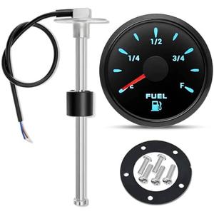ARTILAURA Fuel Sending Unit and Gauge Kit, 240-33ohms 14" (350mm) Boat Marine Fuel Tank Sender Stainless Steel Gas Sensor for Car Truck Vehicle (Black) ARTILAURA Fuel Sending Unit and Gauge Kit, 240-33ohms 14" (350mm) Boat Marine Fuel Tank Sender Stainless Steel Gas Sensor for Car Truck Vehicle (Black)