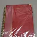 Hardcover Spiral Notebook 8"x10" Journal Notebook with Tabs and Removable Dividers 300 Pages 5 Subject Notebook College Ruled, Faux Leather Spiral Bound Notebook for Women, Students, School Work (Red)