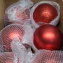 Wettarn 6 Pieces Large 6" Christmas Balls Christmas Tree Decoration Ornaments Shatterproof Balls for Birthday Easter Valentine Wedding Decorations 4th of July Memorial Day (Red Mix)