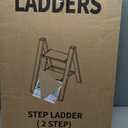 Taranta 2-Step Aluminum Ladder,Lightweight Folding Step Stool with Extra-Wide Anti-Slip Steps,330 lbs Capacity,Compact Space-Saving Design for Home,Kitchen and