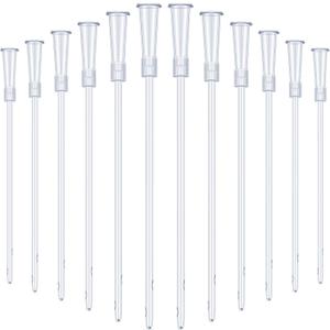White PVC Replacement Tube Supplies Colon Tubes Kit Clear Replacements Hose with Flexible Rounded End for Smooth Insert Catheters for Women Men FR12 (30 Pieces)