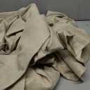 Hiasan 2 Pack Faux Linen Rectangle Tablecloth - Wrinkle and Stain Resistant Washable Table Cloth for Kitchen Dining Room Holiday Table Cover for Party Dinner, Beige, 52 x 70 Inch