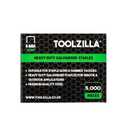 TOOLZILLA Heavy Duty Staples for Staple Gun - Pack of 5,000 Toolzilla Galvanized 8mm Staples (Narrow Crown) (21/64 inch (8MM))