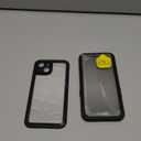 Lanhiem for iPhone 15 Privacy Case, Waterproof Dustproof Shockproof Cases for iPhone 15 with Privacy Screen Protector, Full Body Heavy Duty Protective Cover for iPhone 15-6.1 inch (Black)