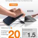 TORRAS Ostand K1 Guardian for iPad Air 11 inch Case M4/M3/M2 (2026/2025/2024), Ultra Stable Stand, Multiple Adjustable Viewing Angles, Slim Protective Kickstand Cover with Pencil Holder, Black