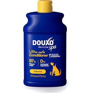 DOUXO Skin & Coat SPA - Ultra-Safe Oatmeal Dog Conditioner, 16 fl oz, Safely Detangles, Moisturizes, Leaves The Coat Soft, Silky and Radiant, Skin-Friendly Formula
