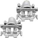 Rear Brake Caliper with Bracket Compatible with Nissan 370Z 2010-2021, Murano 2009-2022, Pathfinder 2013-2020, Quest 2011-2017, G25 G37 JX35 M35 M35h M37 M45 M56 Q40, 19-B6036, 19-B6037