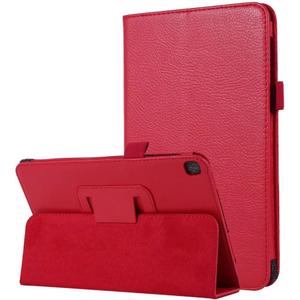 Tablet Cover for Samsung Galaxy Tab A 8.0 with S Pen SM-P200 SM-P205(2019 Release),Ultra Slim Folio Stand Leather Case for Samsung Galaxy Tab A 8" 2019 P200 P205 (Li-Red)