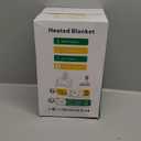 Electric Heated Blanket Throw 50''x60''Size Faux Fur Heating Blanket 10 Heating Settings, 1-8h Timer & Overheat Protection, Machine Washable, Soft Flannel and Sherpa Full Body Warmth