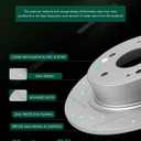 SCITOO Rear Brake Kits Slotted Brakes Rotor Brakes Pads:31479;D1336