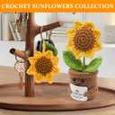 2 x Crochet Sunflowers Teacher Gifts, Personalized Thank You Gifts for Women Men Teachers Coworkers Thanks You Gifts Teacher Gift Crochet Doll Office Decor Back to School