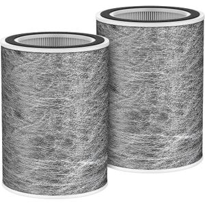 HP202 Replacement Filter Compatible with HP201, UA205, AP1000 HP200 For Shark HC501, HC502 Air Purifier MAX Replacement Filter HEPA, Part # HE2FKBASMB, HE2FKBAS, HE2FKPET, HE2FKPRO (2 Pack)