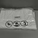 2Pcs 36inch White Kitchen Tier Curtains for Windows, Semi Light Filtering Curtains for Bedroom, Living Room, Basement, Bathroom, Window Treatments (24" W x 36" L)