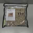 VHC Brands Sawyer Mill Charcoal Ticking Stripe Collection Farmhouse Style Pillow Cover Sham (Euro Sham 26x26)