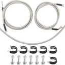 MUCO Stainless Fuel Line kit 819-812 for Chevy Avalanche 1500 Suburban1500 Tahoe 2004 2005 2006 GMC Yukon GMC Yukon XL 1500 Flex Fuel Flexible Braided Lines Stainless Steel