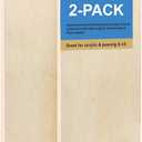 Falling in Art Unfinished Birch Wood Panels Kit for Painting, Wooden Canvas 2 Pack of 6x24 Studio 3/4" Deep, Cradle Boards for Pouring, Art, Crafts, Burning and More