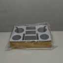 Yerliker Couch Cup Holder Tray, Silicone Couch Caddy Waterproof Anti-spill Sofa Cup Holder for Sofa Bed Car Seat Organizer, Christmas Hold Mugs, Drinks, Snacks, Phones, Remotes(Grey,Bamboo)