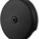 Single Hole Bathtub Drain Overflow Plate with One Matching Screws, Easy to Install, Matte Black