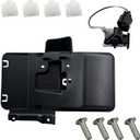 Black Rear License Plate Holder Frame Bracket Replacement for 2007-2016 Wrangler JK & JKU (with License Plate Lamp)