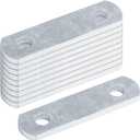 10 Pack 4" U Bolt Plates, 2‑9/16" Hole Center