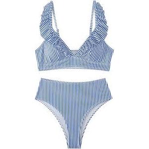 Blue And White Swimsuit Size S