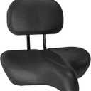 sixthreezero Bike Seat, Comfortable Bicycle Saddle Extra Large Wide Super Duper Max Cushion Comfort Seat for Men and Women (Black)