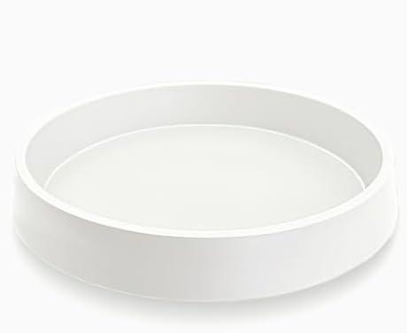 Bleuhome 1 Pack Plant Saucer Tray for Ceramic Plastic Pots, 6 inch Plant Saucers for Indoors, Pot Saucers Trays, Flower Planter Water Drip Trays for Pots Base (6", White)