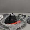 40" Mini Flodable Spring Rebounder Trampoline for Adults, Small Exercise Trampoline for Indoor Workout and Fitness, Purple Resistance Band Included, Max Load 330 LBS