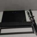 Universal TV Stand - Table Top TV Stand for 27-60 inch LCD LED TVs - 6 Level Height Adjustable TV Base Stand with Tempered Glass Base & Wire Management, VESA 400x400mm