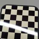 Checkerboard Grid Case for Apple iPhone 13 Aluminum Black Phone case Shockproof Full Body Protection Cover (Hard Back Case with Soft TPU Bumper)