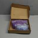 Marspark 200 Pcs Name Tag Lanyards with ID Holder Lanyards for ID Badges Resealable Flat Neck Name Tag with Clip Waterproof Plastic Clear Badges Bulk for School Office Supplies (Purple)