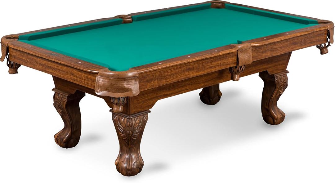 EastPoint Masterton Billiard Table, Pool Table, K-66 Bumpers, Green, 87"