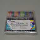 Glitter Marker Pens, 36 Colors Metallic Shimmer Paint Pens, Art Markers for Kids Adults DIY Crafts Greeting Birthday Cards Making Poster Album Scrapbooking Wood (1 Count (Pack of 36))