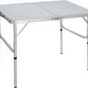 REDCAMP Folding Camping Table, 3ft Portable Aluminum Outdoor Folding Table Camp Table Adjustable Height Lightweight for Picnic Cooking Beach (36''L x 24''W(2 heights 15"/28"))